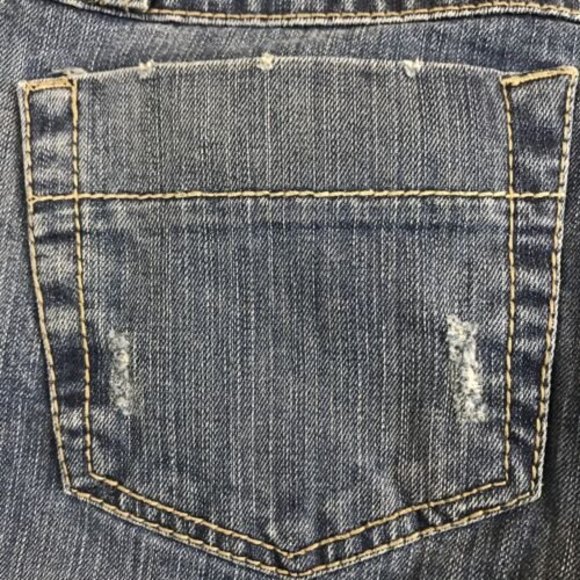 Aeropostale Jeans Womens 9/10 Short Mid Rise Straight Leg Stone Wash Blue Denim - Picture 8 of 9